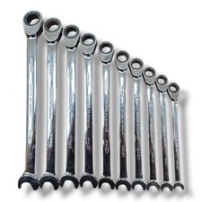 Snap-on Srxrm 10 Piece Ratcheting Combination Wrench Set Hand Tools Usa Snap-on Srxrm 10 Piece Ratcheting Combination Wrench Set Hand Tools Usa