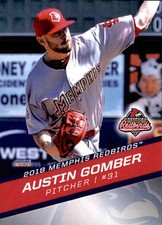 2018 Memphis Redbirds Choice 9 Austin Gomber Windermere Florida FL Baseball Card