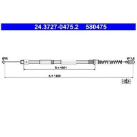 2X Handbremsseil Hinten FüR Mercedes Sprinter B906 06 Bis 18 ATE Neu OM651955
