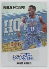 2017-18 Panini NBA Hoops Hot Signatures Rookies Monte Morris #HSR-MM Auto 0sm9