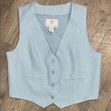 HOH House of Harlow 1960 Dusty Blue Vest Medium