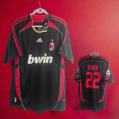 AC MILAN THIRD Black 2006/2007 - Retro Jersey - KAKÁ # 22 - 2XL