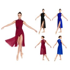 Women Mesh Ballet Performance Holiday Leotard Dance Practise For Photography