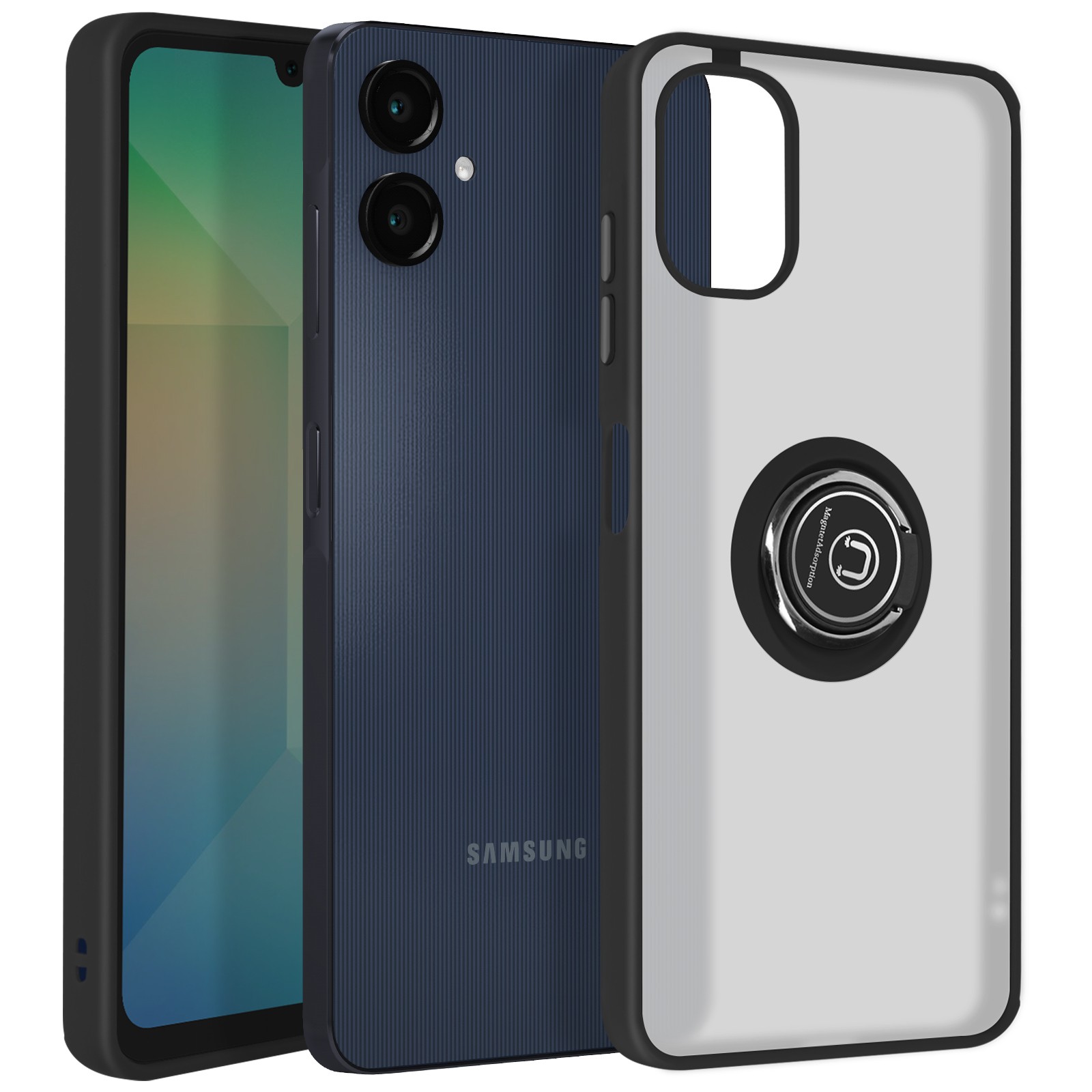 Coque Galaxy A06 Anneau Métallique Idéale pour Transports et Vidéos