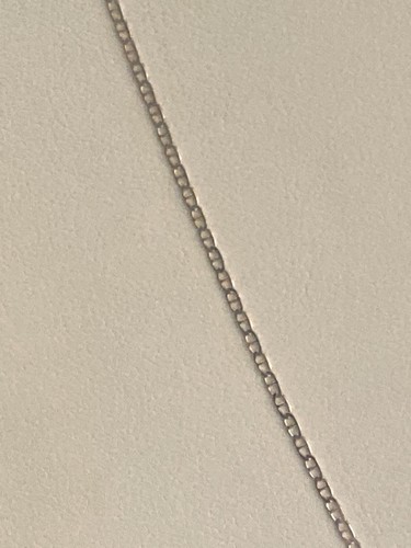 Collar de cadena marinero plano italiano de 24" de plata de ley .925 1,5 mm 2 gramos - Imagen 2 de 9