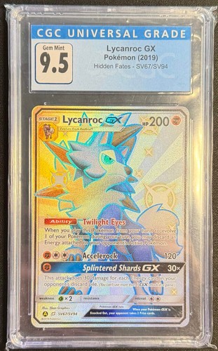 Lycanroc-GX graded CGC 9.5 for sale on eBay
