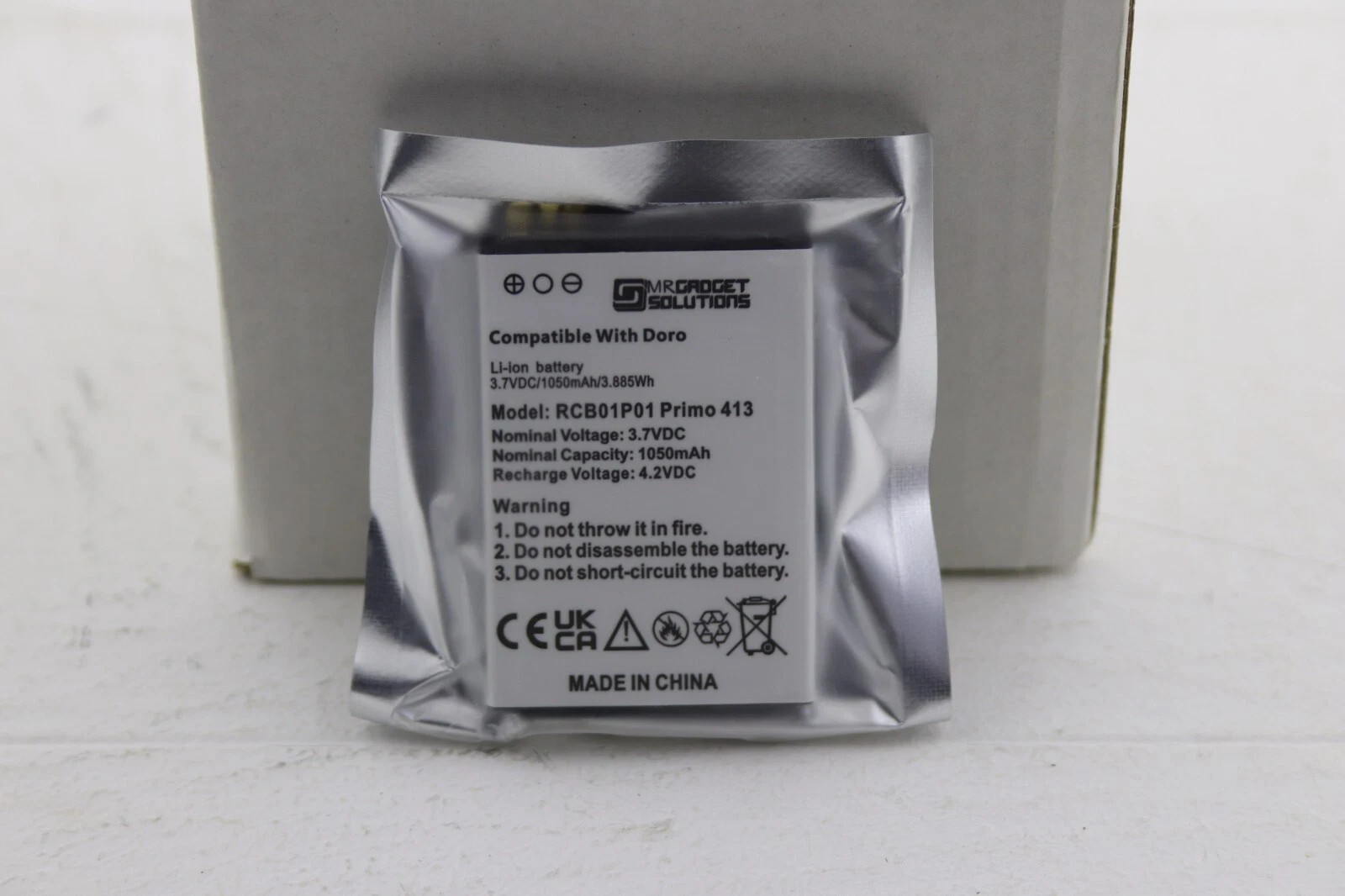 Replacement Battery for Doro Primo 406, Doro Primo 413 RCB01P01 RCB 413