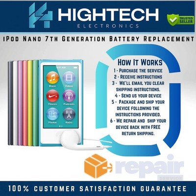 iPod Nano 7th Battery Replacement Service   Professional Repair