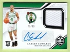 Carsen Edwards Celtics 2019-20 Chronicles Limited RC Jersey Auto Rookie 75/99