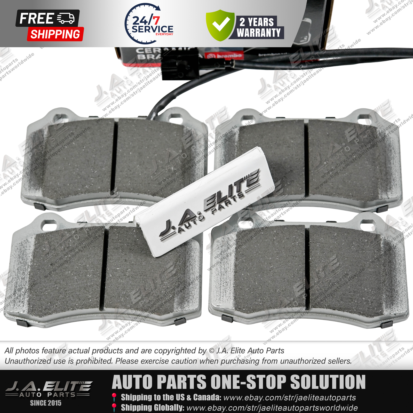 For Maserati Rear Brake Pads ⭐ Compatible Replacement Quieter/Low Dust