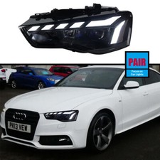 LED Headlights For Audi A5 S5 2008-2016 Sequential Front DRL Turn Lamp Assembly