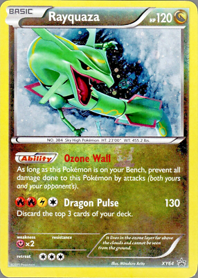 Rayquaza | XY64 | Holo Rare | Black Star Promo | Legendary Dragon