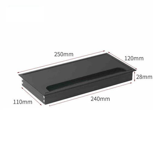 Computer Square Grommet Insert Desk Table Cable Tidy Outlet USB Wire Cover New - Picture 38 of 43