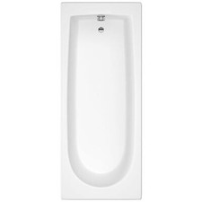 Bathroom Bath Single Ended Standard Round White 1600 x 700mm Bathtub Acrylic