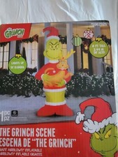 Grinch 8-ft LED Dr Seuss Grinch  Max Christmas Inflatable NEW in Box
