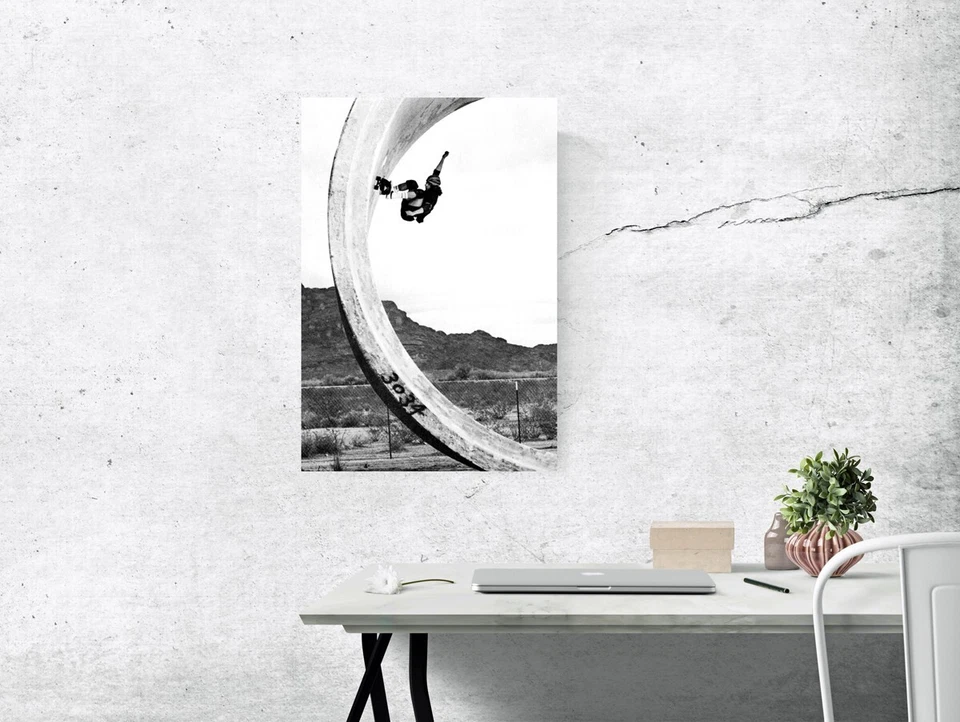 Tony Alva Poster, Skateboarding, Skating Full Pipe, Z Boys, California - Image 2 of 4