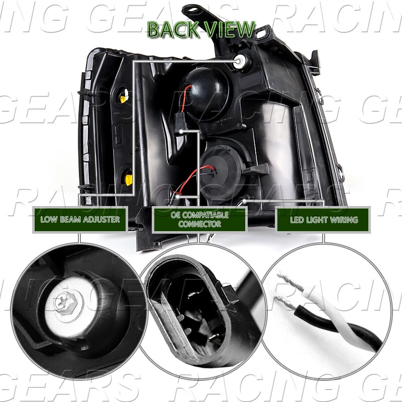 TUBO BARRA LED CROMO PROYECTOR FAROS APTOS 07-13 CHEVY SILVERADO 1500 2500 Foto 3 de 4