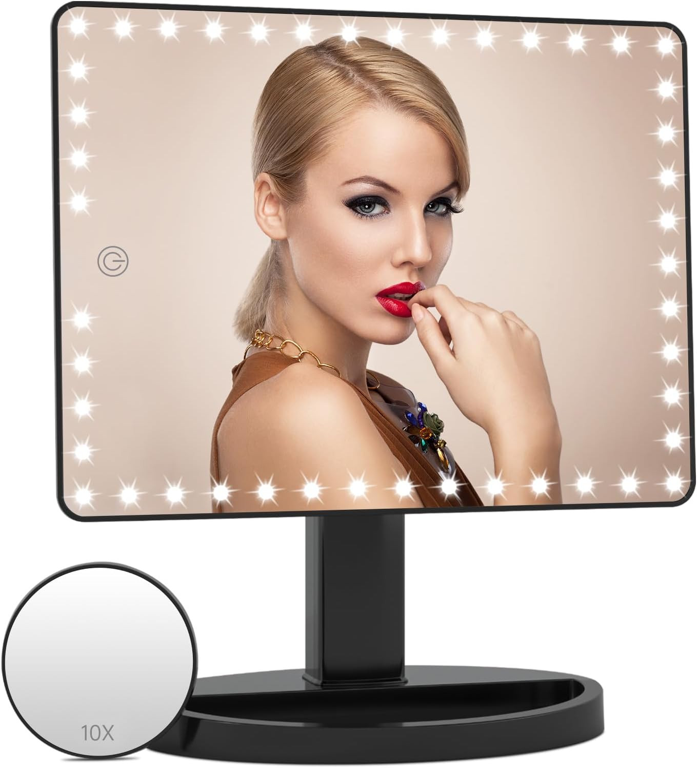 Grandi Specchio per Trucco Con Luci 1X/10X Ingrandimento Illuminato Specchio Mak