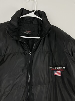 VINTAGE 90s Polo Sport Ralph Lauren Down Puffer Jacket Men's XL