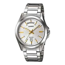 Casio MTP1370D-7A2 Men's Classic Stainless Steel Silver Watch