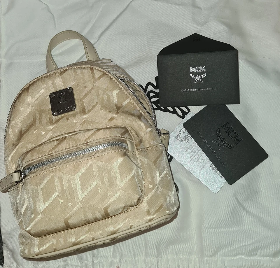 MCM Rucksack Mini beige **neu**