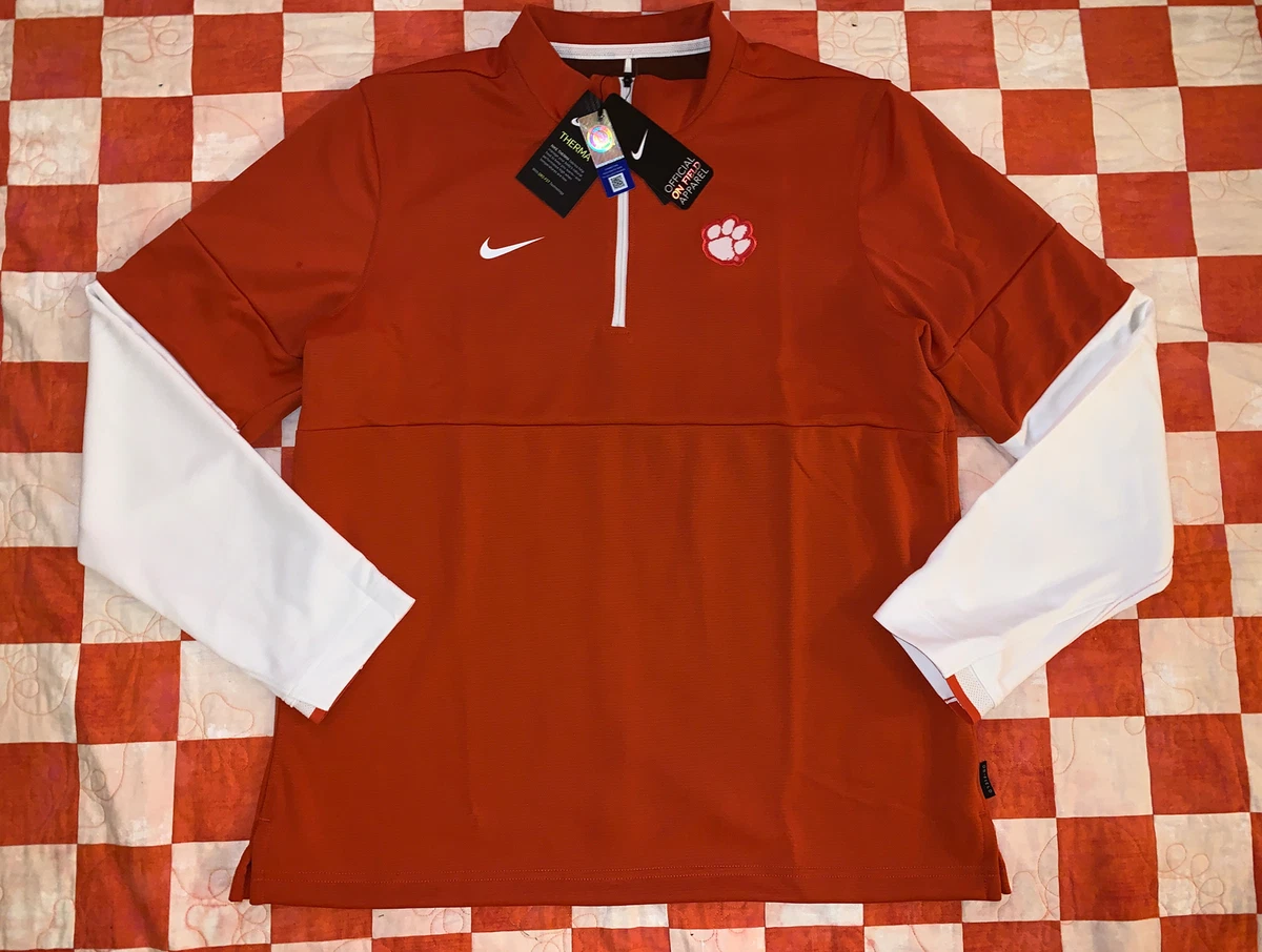 Clemson tigers nike coaches sideline half zip hot sale performance jacket
