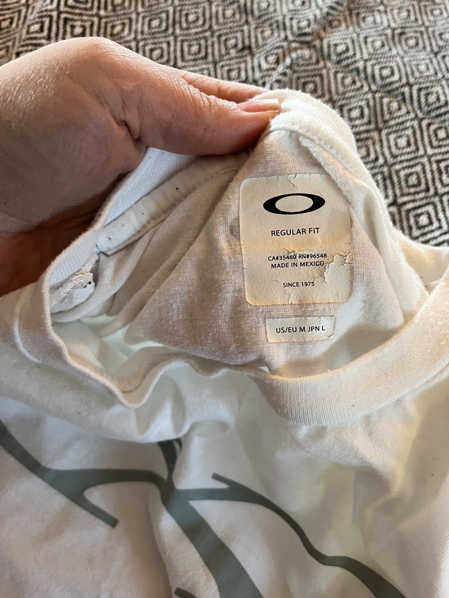 Vintage Oakley Metal X T-Shirt Mens Size Medium White With