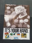 1990 NES Casino Kid Sofel Folded Promo Poster Insert SOF-ZM-US Vintage Nintendo