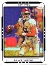 2023 SAGE ARTISTRY BLACK #17 Bryce Young Rookie RC Alabama PANTHERS Crimson TIDE