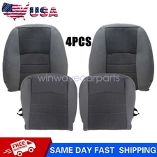 Fits 2013-2018 Dodge Ram 1500 2500 3500 Driver & Passenger Cloth Seat Cover Gray