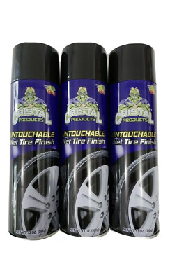 Cristal Products Untouchable Wet Tire Finish 13oz Pack of 3 Ever Wet Look