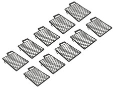 10er Set Kunststoff Abstreifgitter 200-300mm Verzinkt zur Verwendung