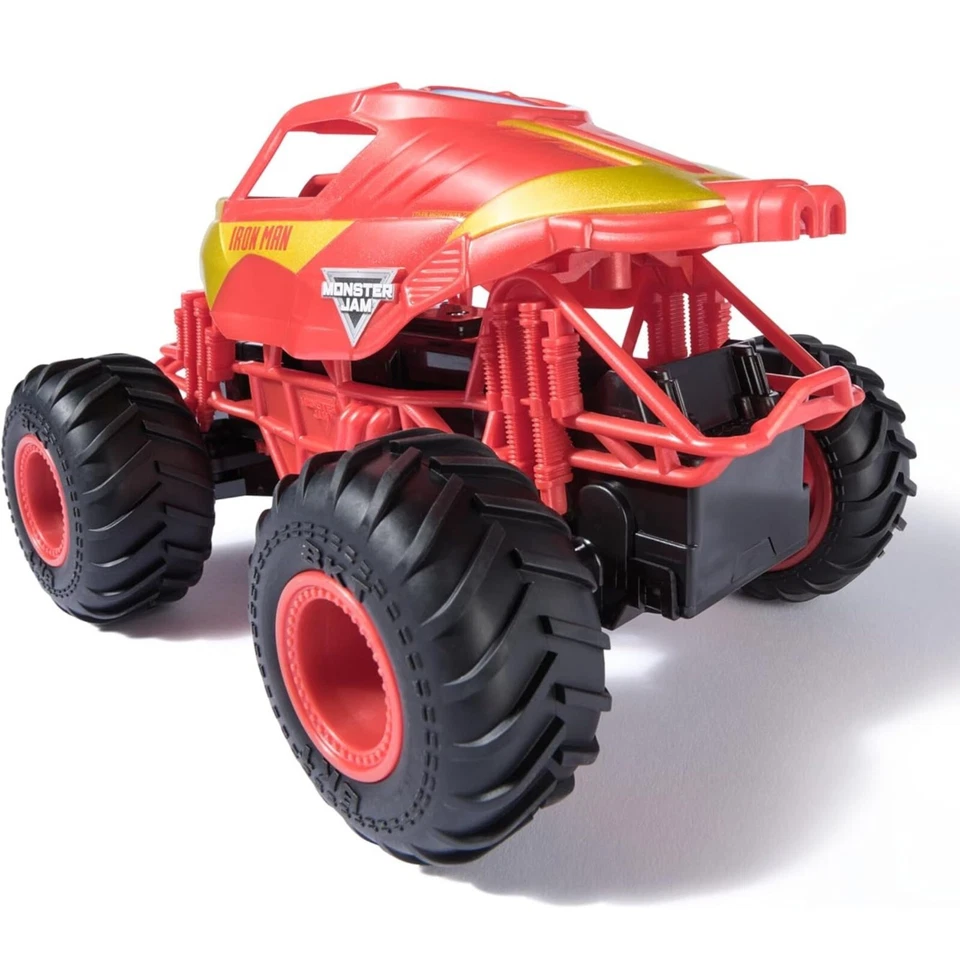 Monster Jam RC Truck Marvel Iron Man Remote Control Car 1:24 Scale, Age +4 - Image 3 of 4