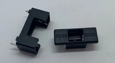 CONQUER ELECTRONICS 1X CQ-200CT PCB FUSE HOLDER, 5MM X 20MM, 6.3A, 250V FUSE CARRIER COVER UK SELLER