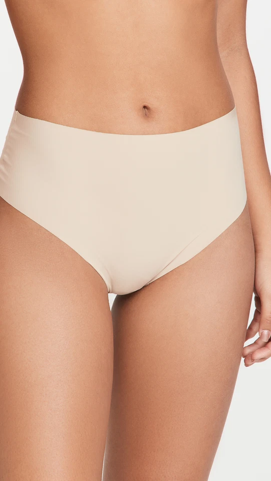 b.tempt'd by Wacoal 294536 Women's b.Bare Hi Waist Thong, Au Natural, Small - Image 2 of 4