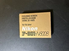 Nikon N8008/F-801 focusing screen type E. Prod. #2427. New