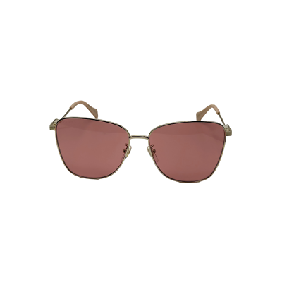 Gucci Designer Square Aviator Sunglasses Gold Frame Soft  display picture 2