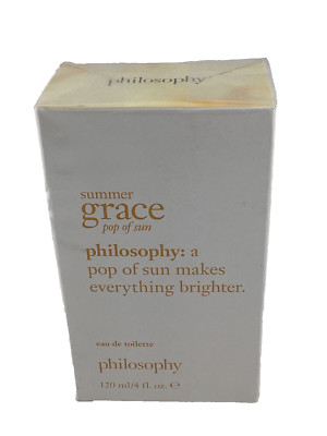 Philosophy Summer Grace POP OF SUN Eau De Toilette Spray 4 oz NEW SEALED IN BOX