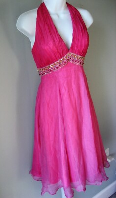 Riva Designs Dress NWT Sz 2 Party Prom Cocktails Silk Halter ''Marilyn Monroe''