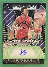 2023-24 Panini Obsidian Galaxy Ink Electric Etch Green Auto /25 Scottie Barnes