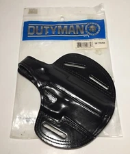Dutyman Pancake Pistol Holster Black Leather Auto B92 RH 5611BRH