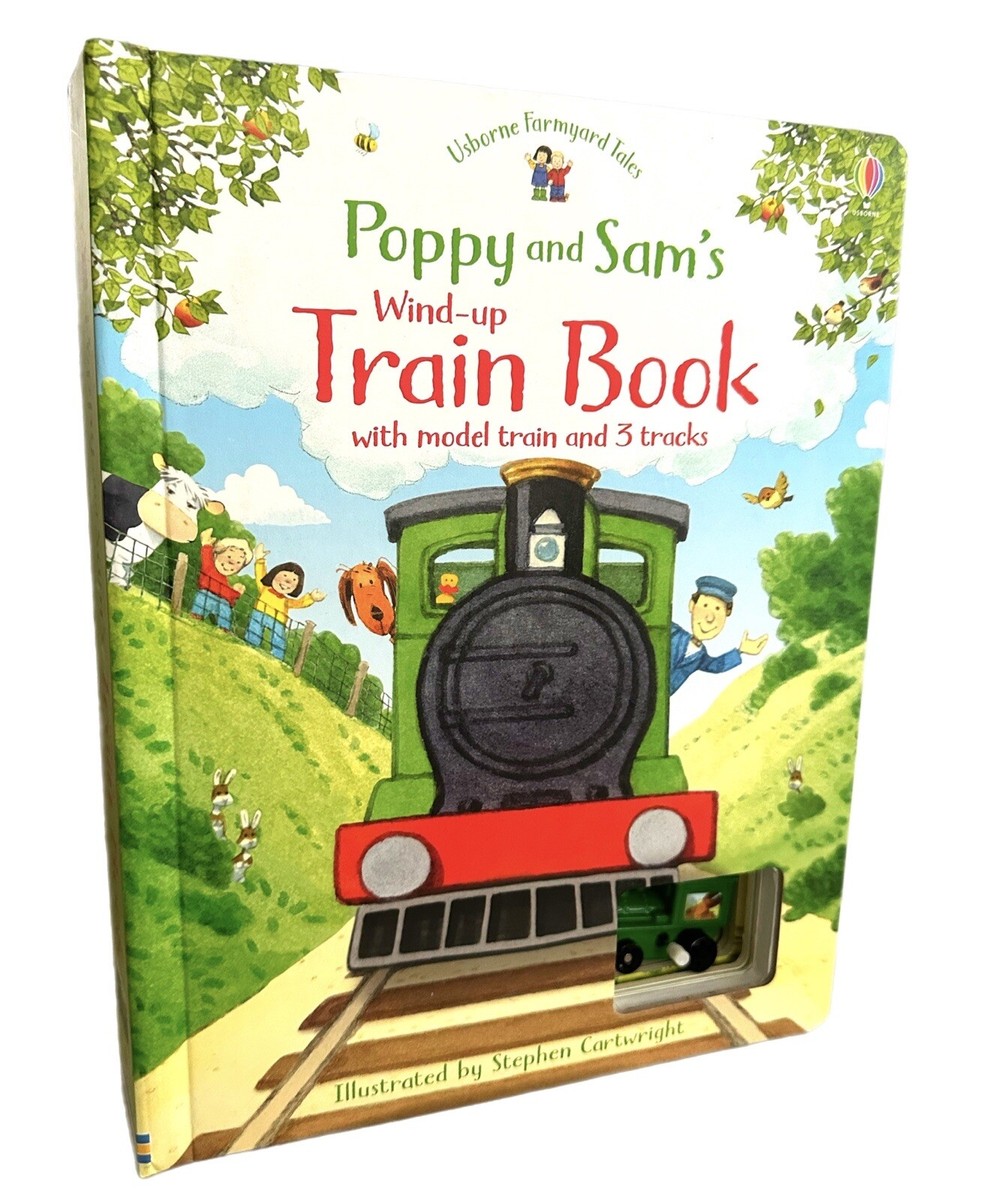 Usborne Farmyard Tales Wind Up Train Book w/ Tracks
