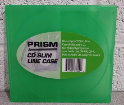 Prism CD-RW Slim Line Case Holds 1 CD Green