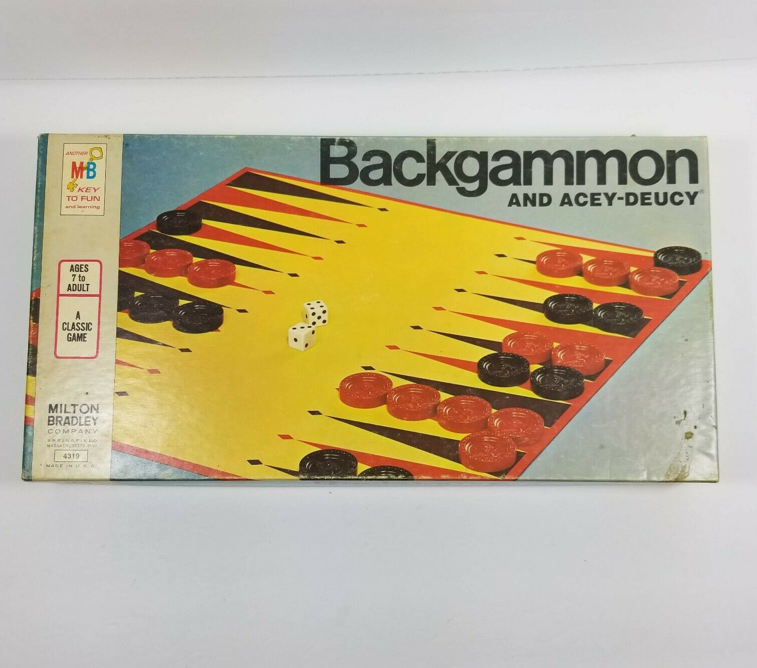 Vintage Backgammon and Acey-deucy 1973 Milton Bradley 4319 Board Game EUC  70s for sale online | eBay