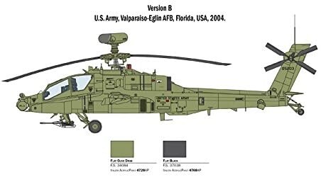 ITALERI, Hélicopyère AH-64D Apache Longbow à assembler et à peindre, échelle ... - Photo 4/9