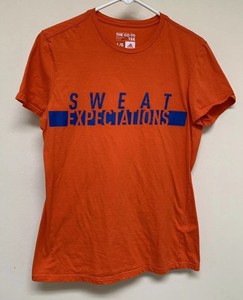 orange and blue adidas shirt