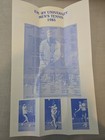 1985 Emory University Eagles Men's Tennis Media Guide David Utter Marvin Hsie — photo 3