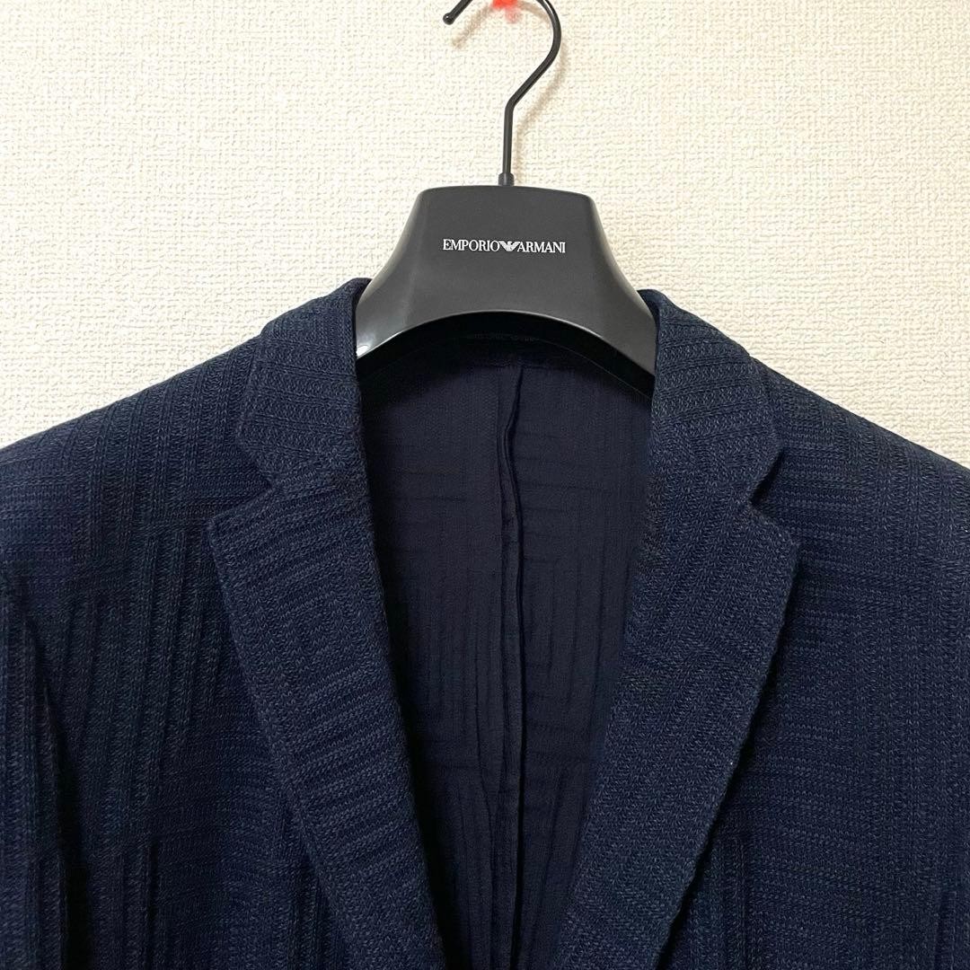 Stylish Navy Geometric Pattern Formal Jacket Men'… - image 14