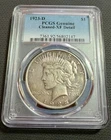 1923 D Peace Silver Dollar, PCGS Genuine XF Detail-Cleaned