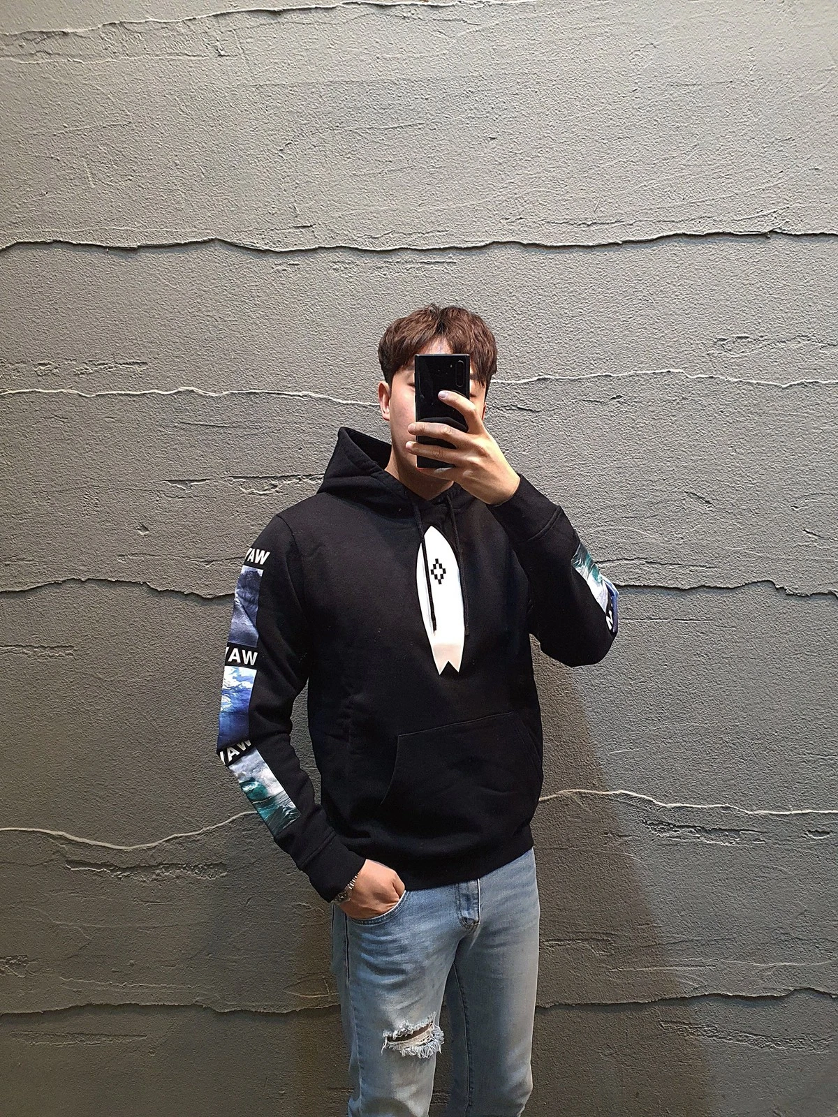 Marcelo Burlon Felpa con Cappuccio Stampata Uomo 18345159